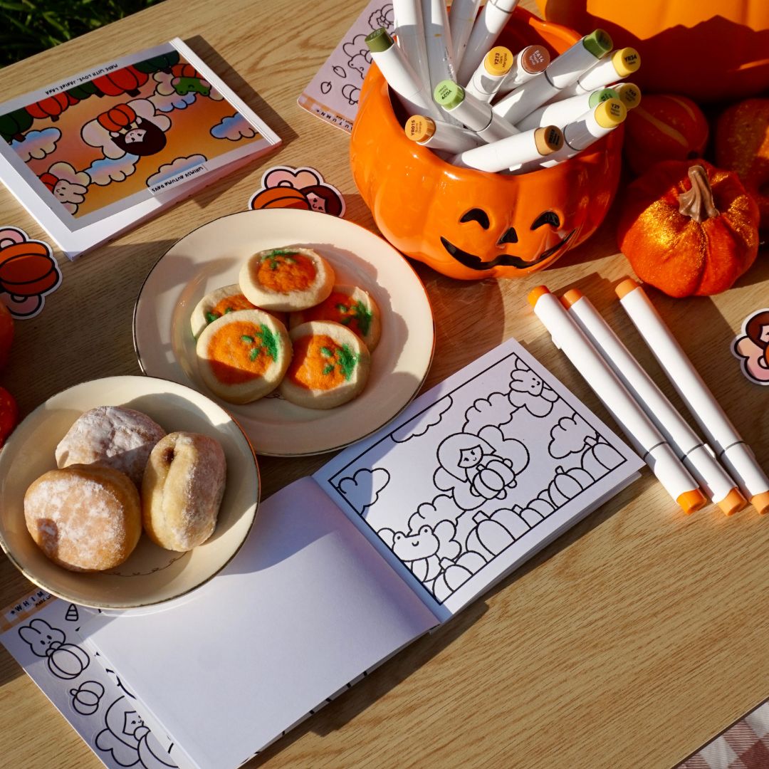 Whimsy Autumn Days Mini Coloring Book