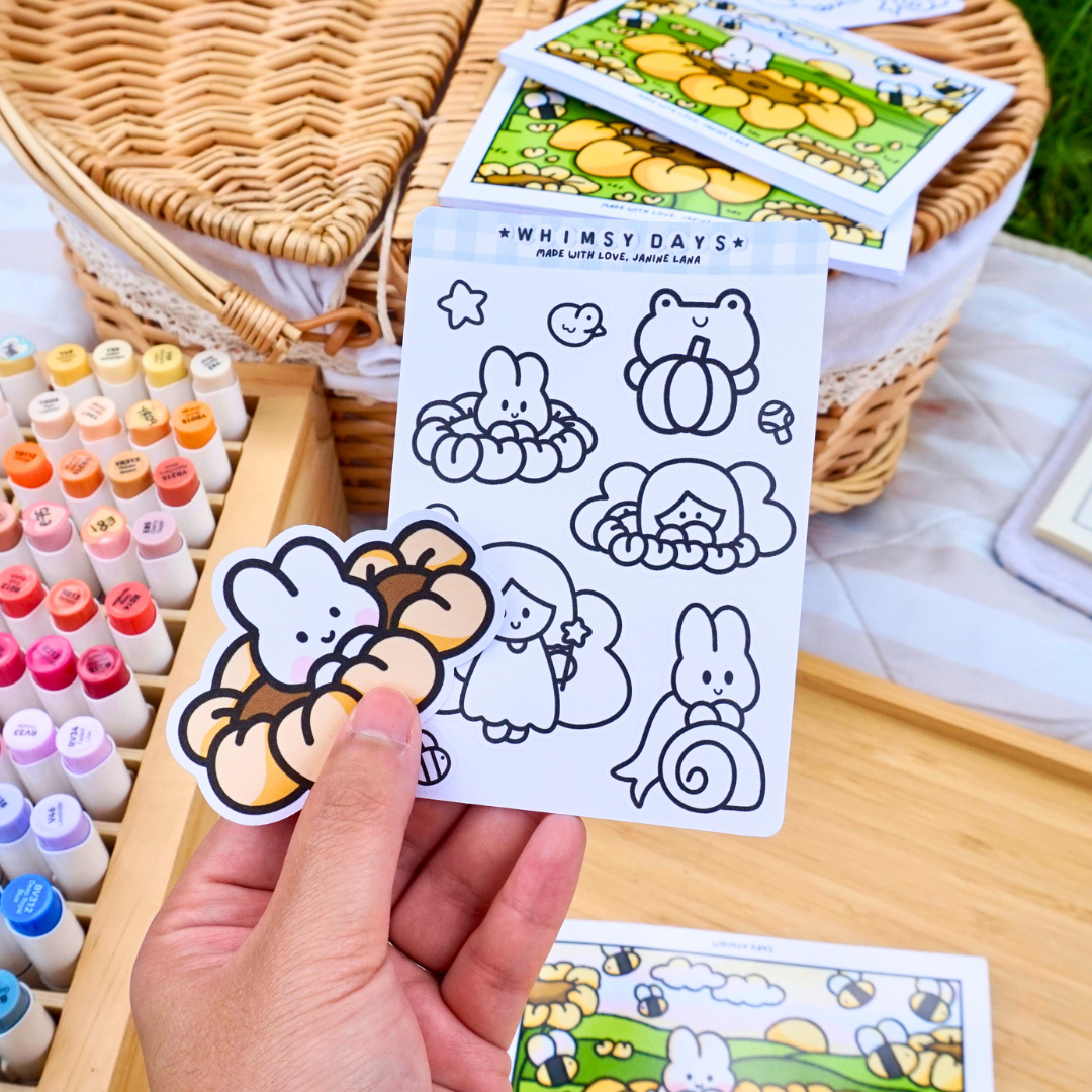 MISCUT CHECKLIST Whimsy Days Coloring Book
