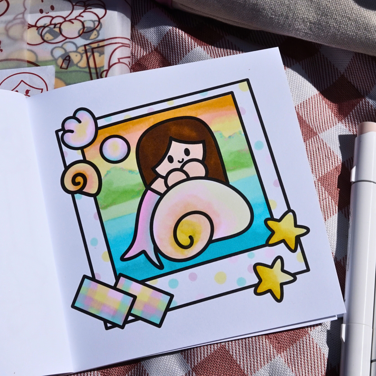Whimsical Portraits Mini Coloring Book