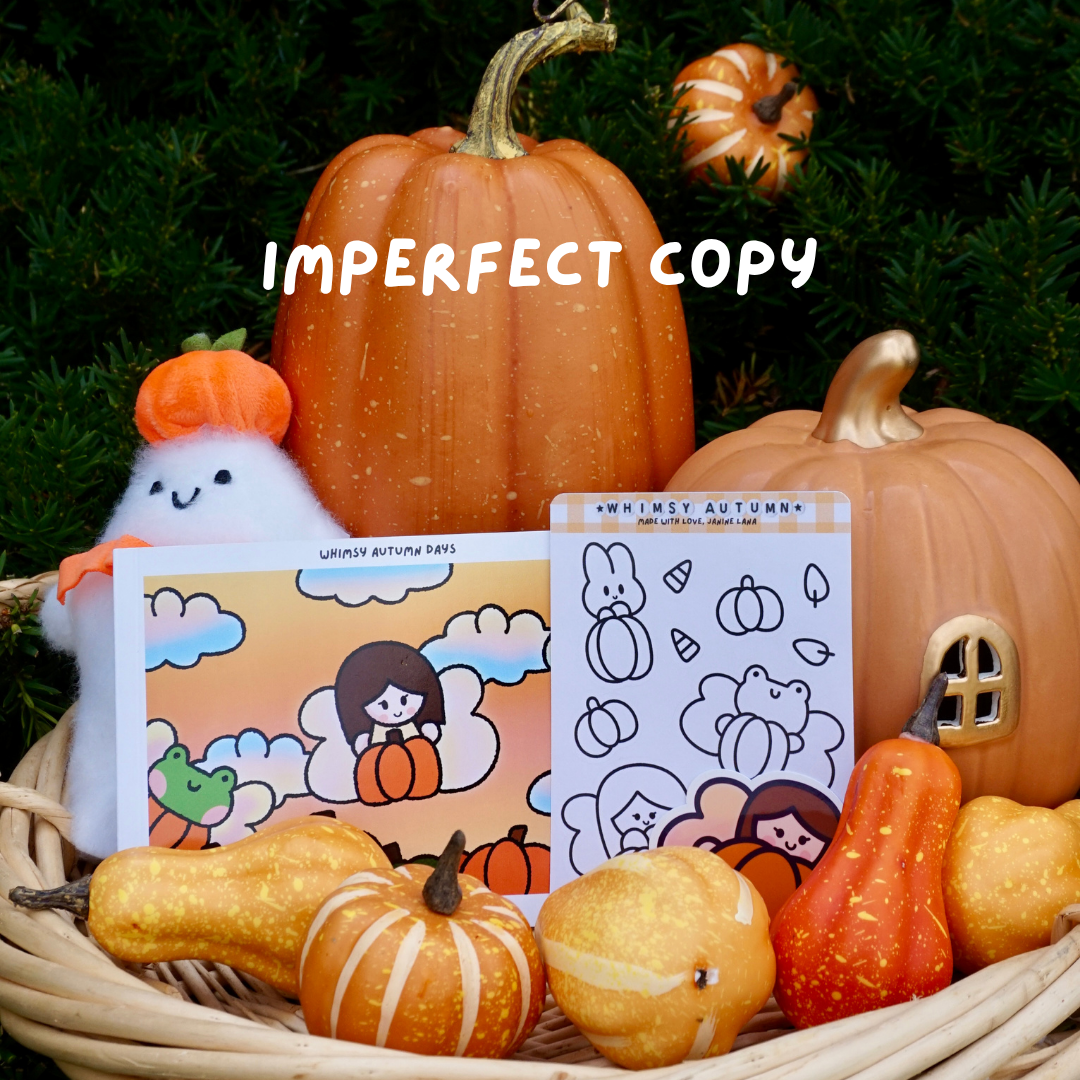 B GRADE Whimsy Autumn Days Mini Coloring Book
