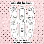 Colorable Bookmarks (Digital Download)