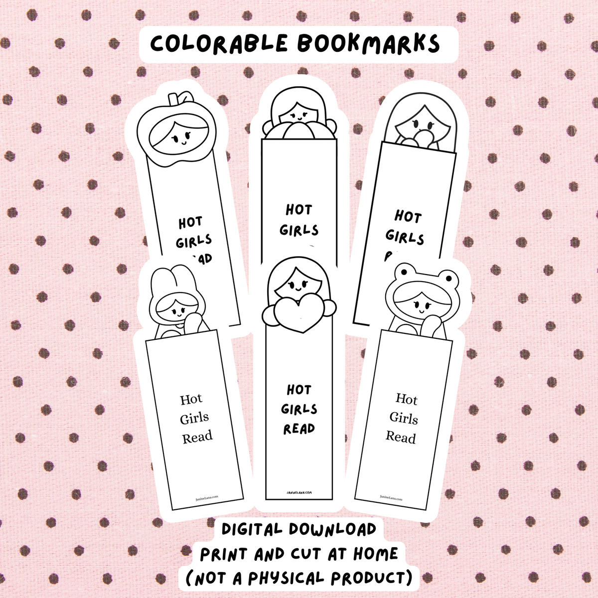 Colorable Bookmarks (Digital Download)