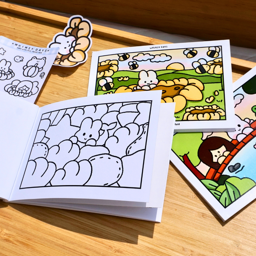 Whimsy Days Mini Coloring Book
