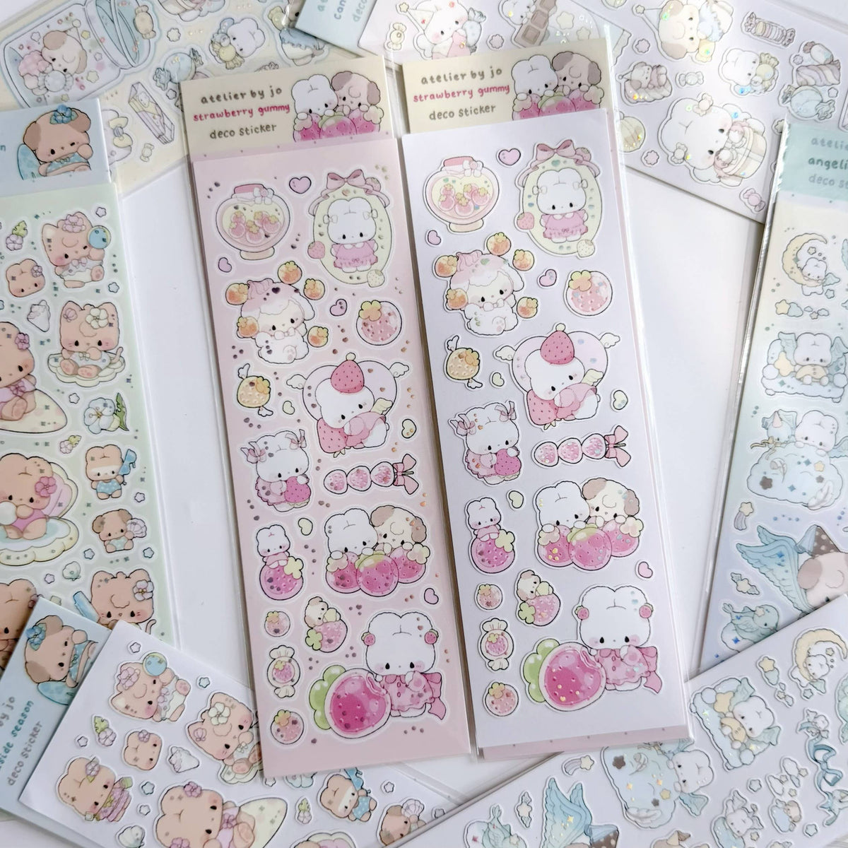 Strawberry Gummy Deco Sticker Sheet