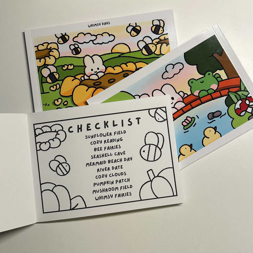 MISCUT CHECKLIST Whimsy Days Coloring Book