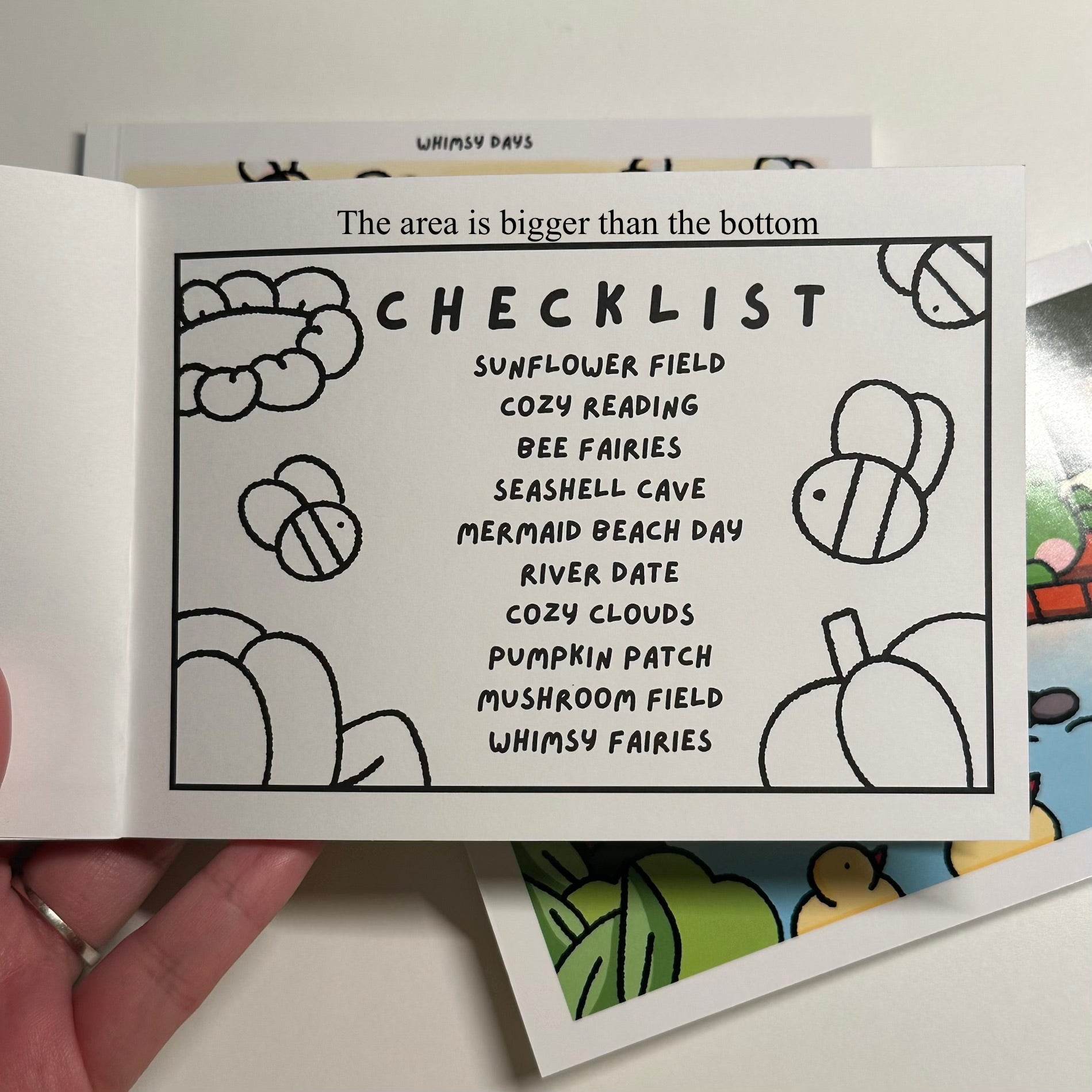 MISCUT CHECKLIST Whimsy Days Coloring Book