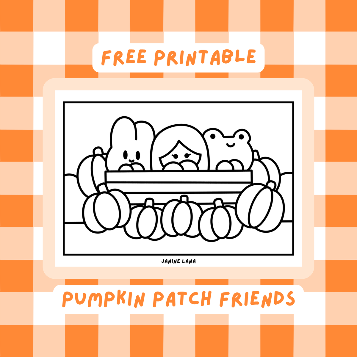 Pumpkin Friends Freebie (5x7)
