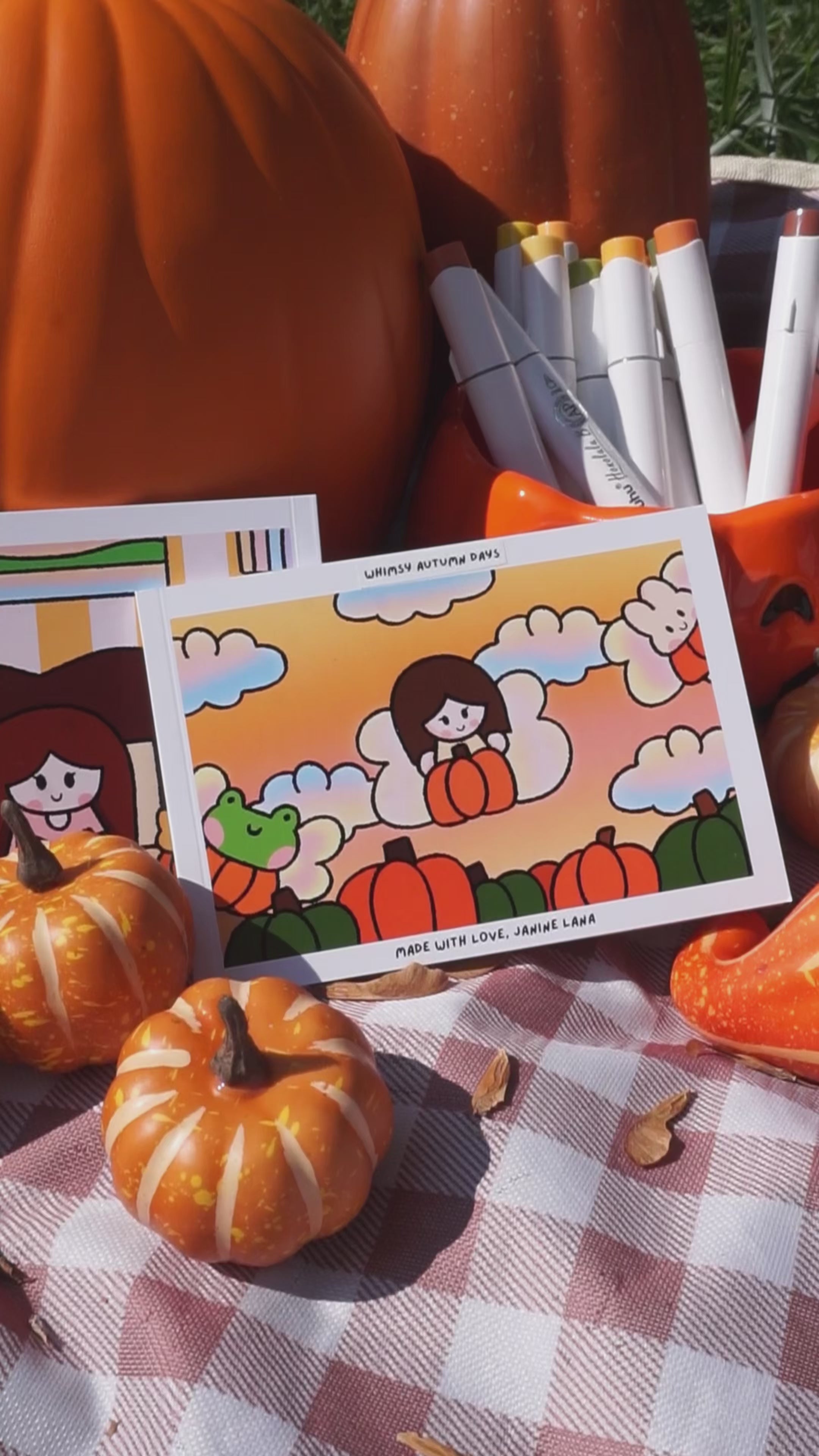Whimsy Autumn Days Mini Coloring Book